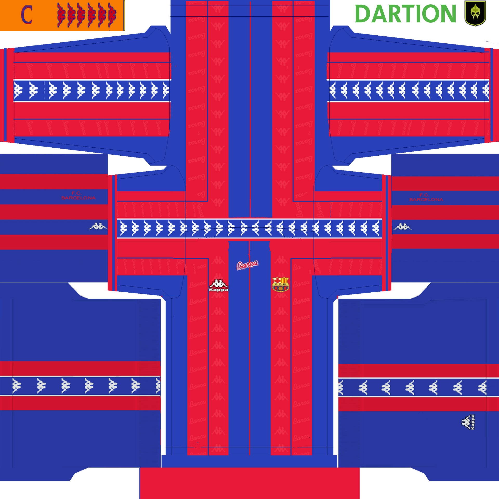 Barça - Kit Clasico Barcelona Pes (1920x1920), Png Download