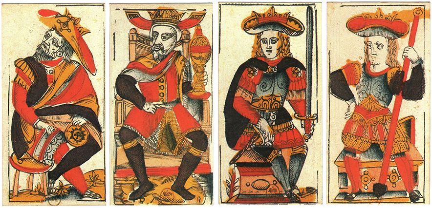 A Very Nice Example With Four Distict Kings, We Find - King Of Cups (884x427), Png Download