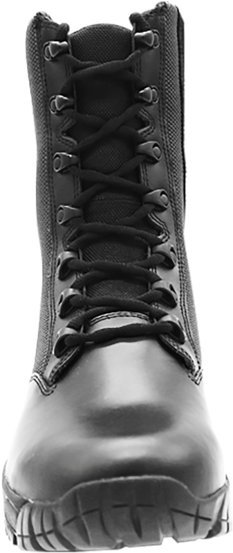 Side Zip Black Tactical Boots 8" Front Laces Altai - Steel-toe Boot (800x836), Png Download