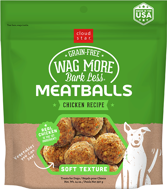 Cloud Star Wag More Bark Less Meatballs - Wag More Bark Less Meatballs (650x650), Png Download
