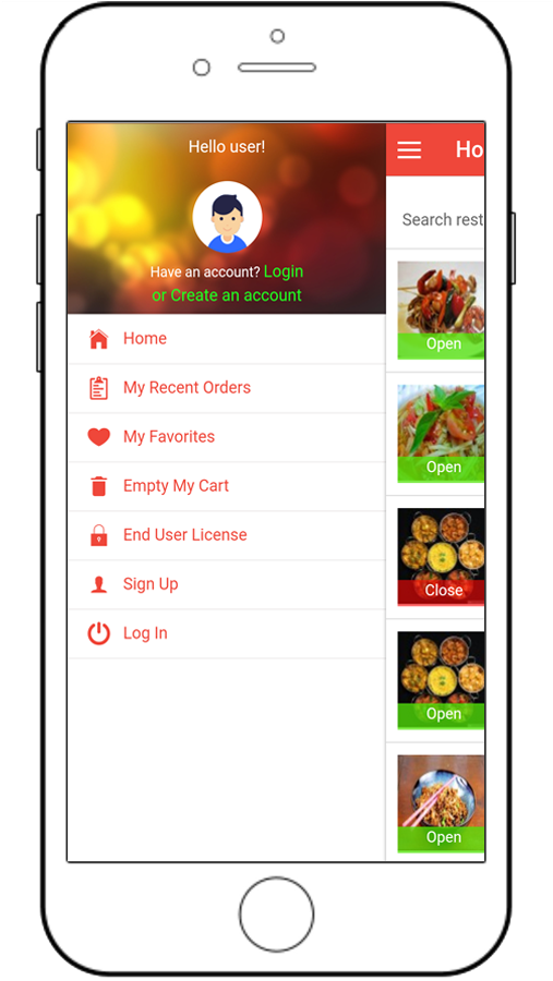Justeat Clone, Deliveroo Clone, Postmate Clone - Online Ordering System Android (507x900), Png Download