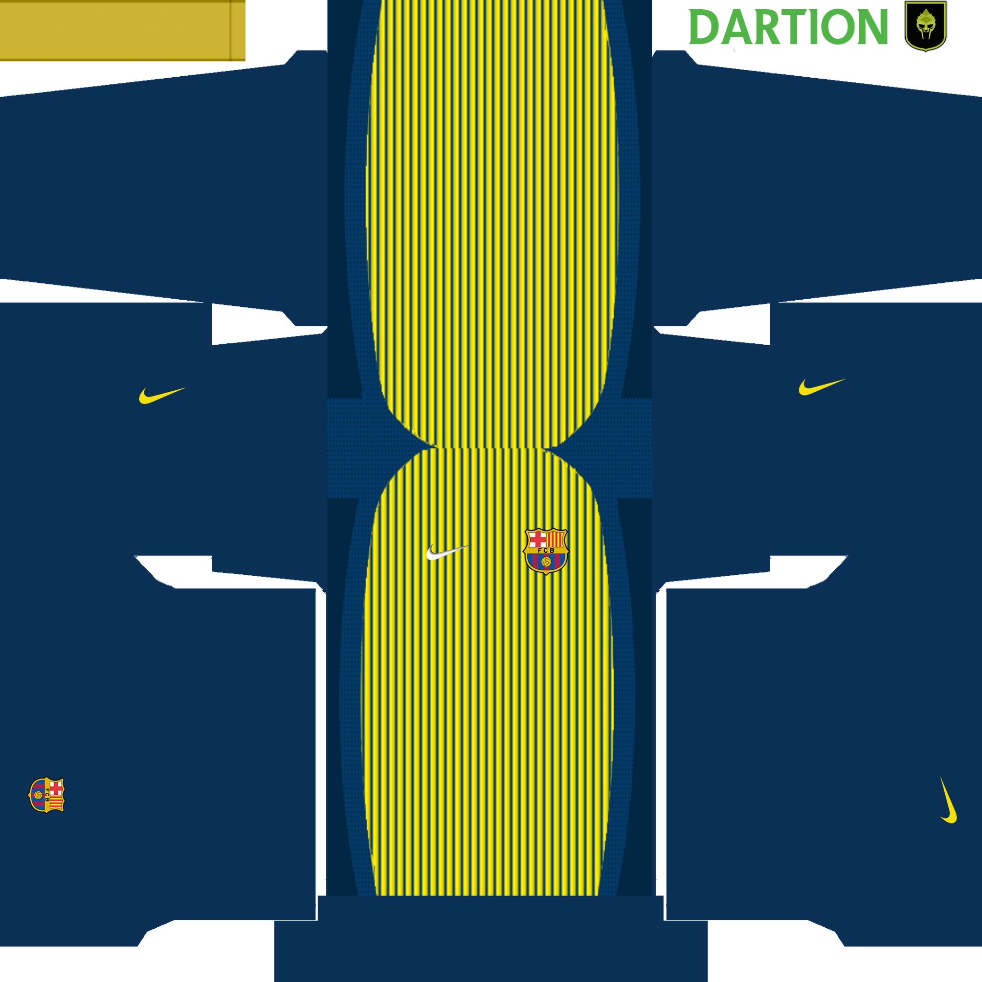 Barça Portero 1 - Barcelona 2004 Kit Pes 2018 (1920x1920), Png Download