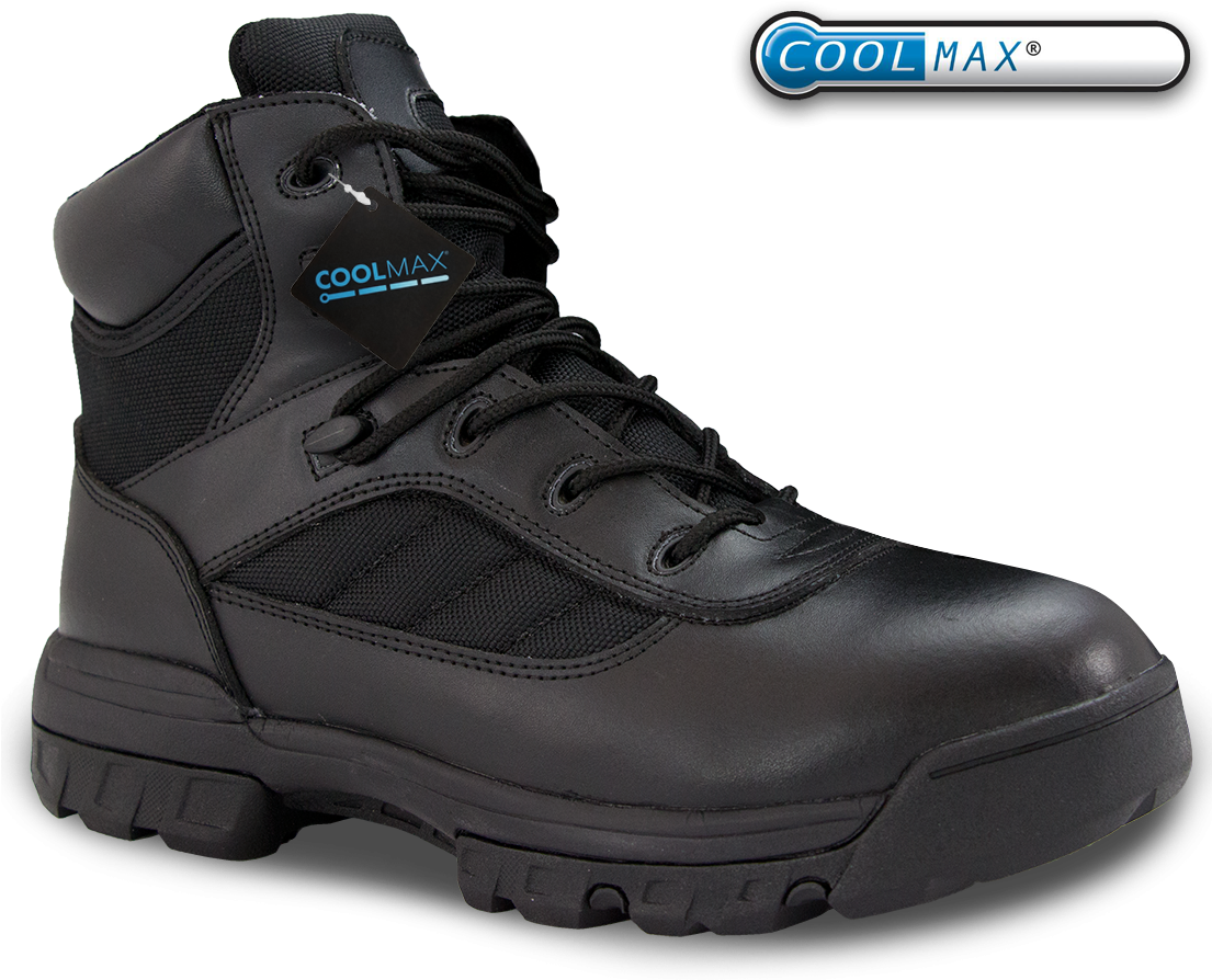 Ryno Gear 6" Coolmax Tactical Combat Side Zip Boots - Coolmax (1104x902), Png Download
