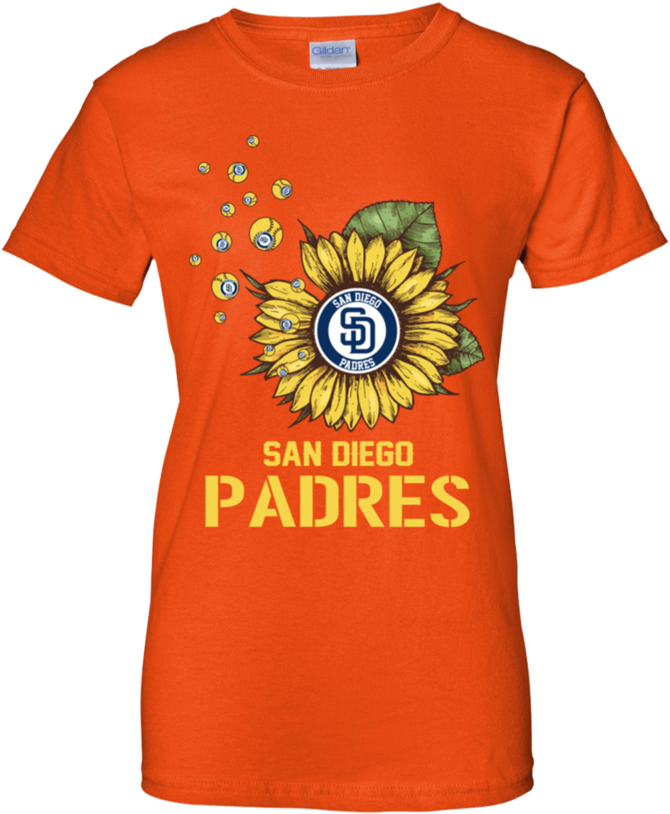 San Diego Padres Baseball Sunflower Shirts (1155x1155), Png Download