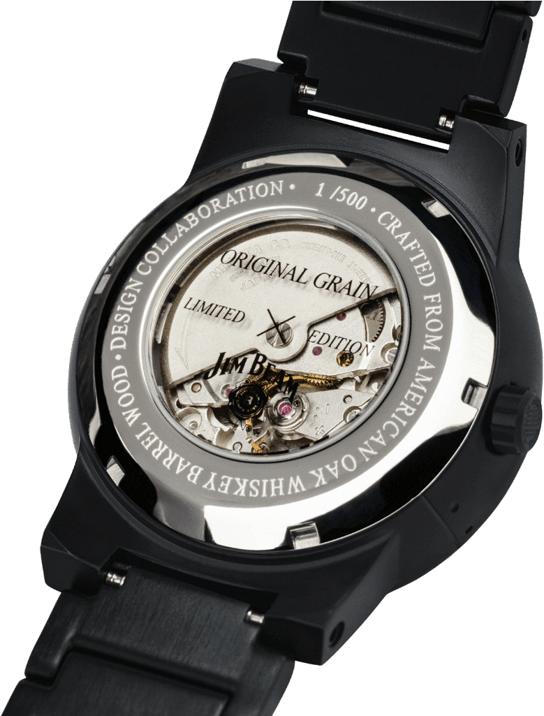 Jim Beam Black Barrel Auto 47mm - Analog Watch (1024x1024), Png Download