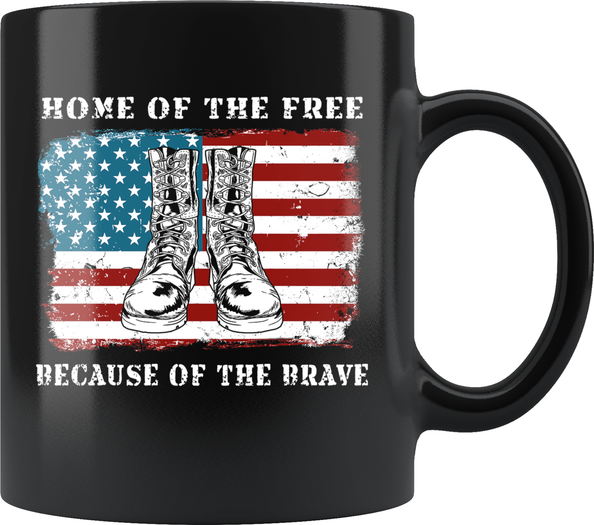 American Flag Home Of The Free Combat Boots Veterans - You Can T Make Everybody Happy You (2000x2000), Png Download