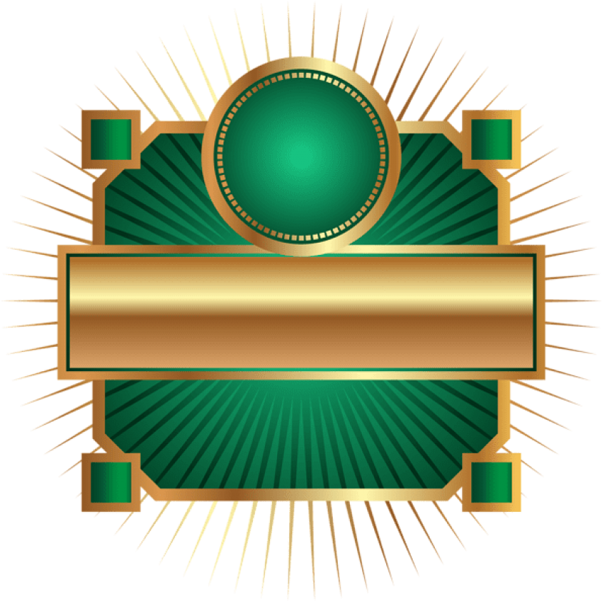 Free Png Download Decorative Label Green Clipart Png - Circle (850x849), Png Download