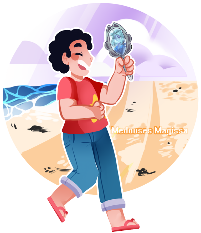 Cute Beach Ball Clipart - Steven Universe Lapiven Fanart (780x887), Png Download