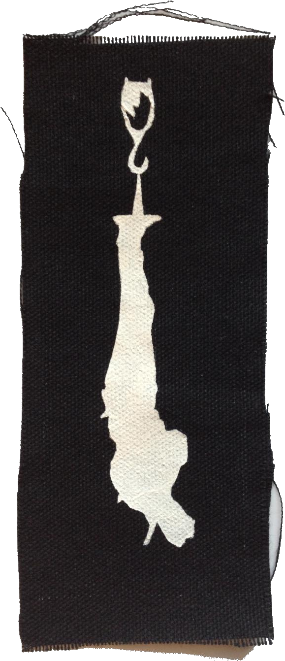 My Chemical Romance Hanging Man In White On Black Canvas - My Chemical Romance Hanging Man (1224x1488), Png Download