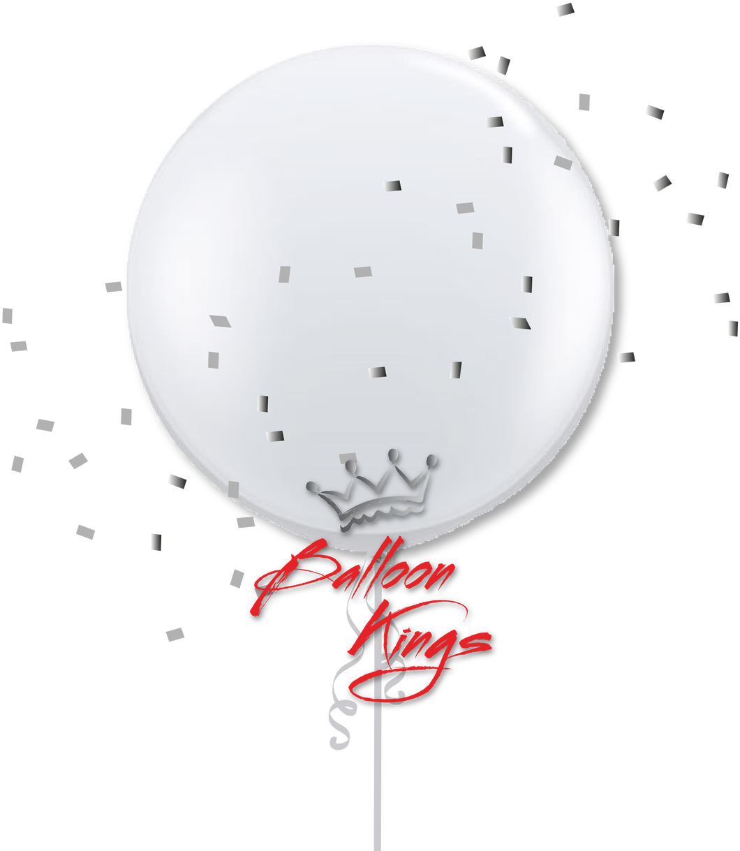 24in Pearl White - Welcome Girl Balloon Transparent (1280x1280), Png Download