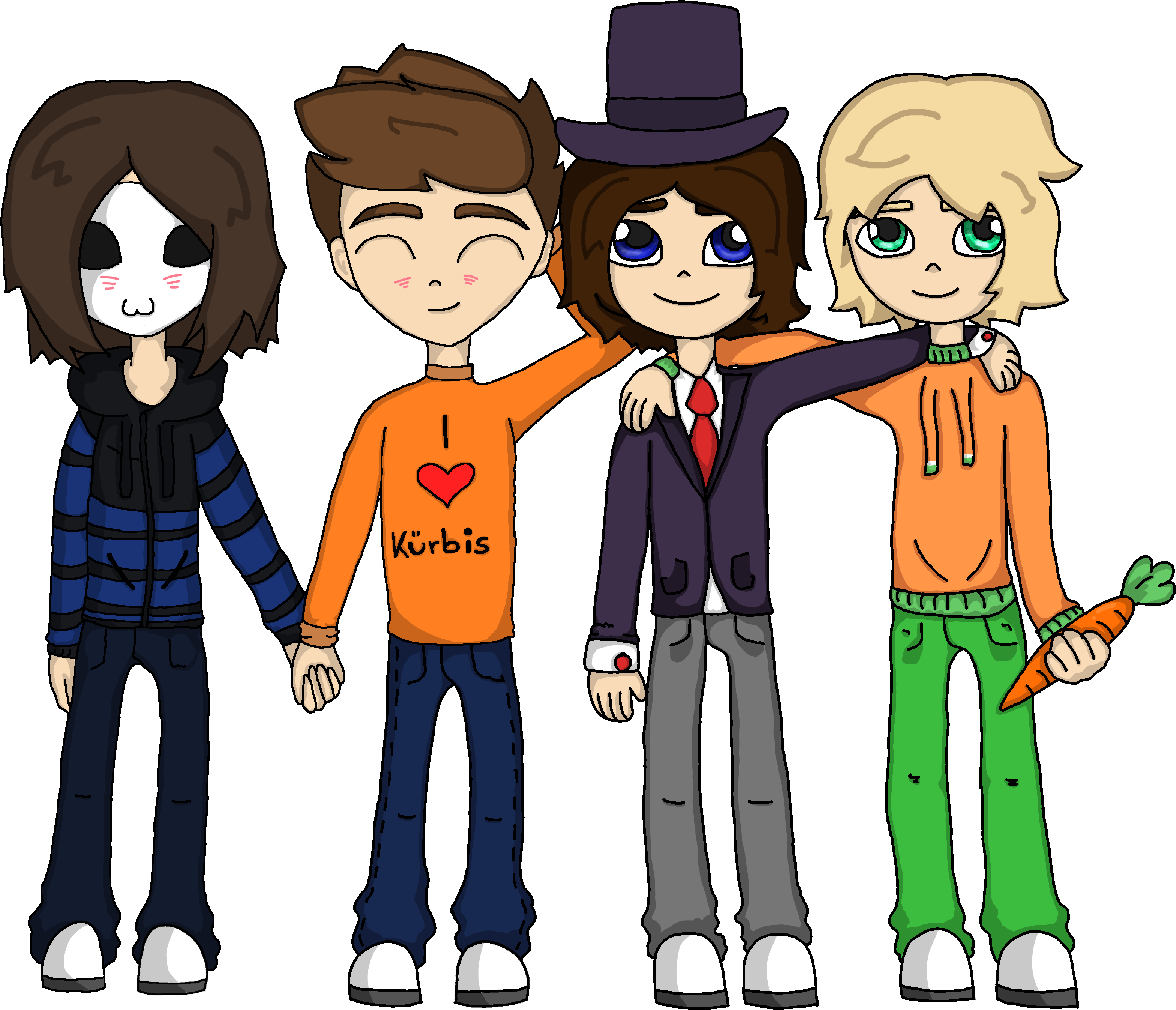 How To Draw Minecraft Characters Step By - Glp Paluten Maudado Zombey (3276x2852), Png Download