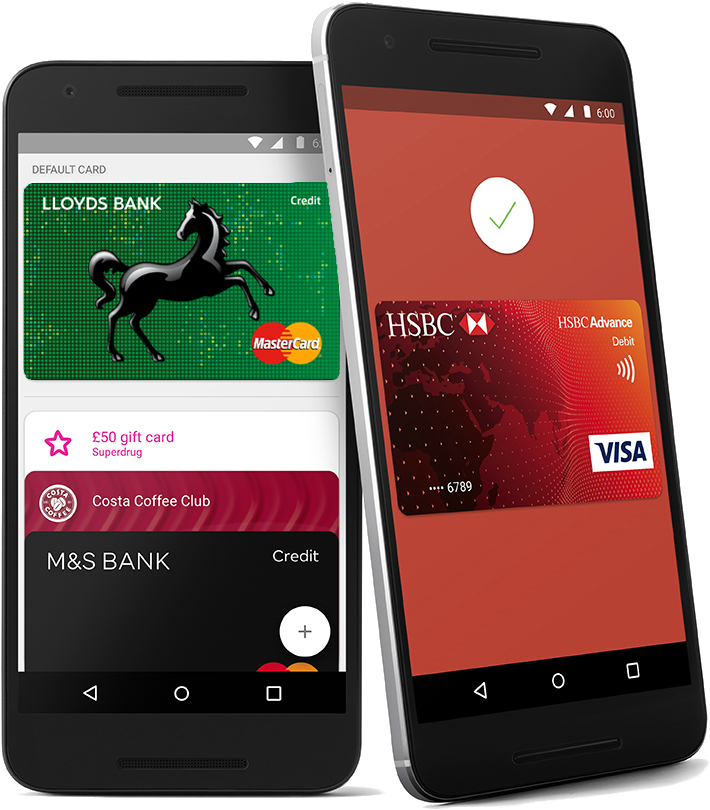 Android Pay Adopted By Santander, Natwest, Rbs And - Mbna Android Pay (800x1000), Png Download