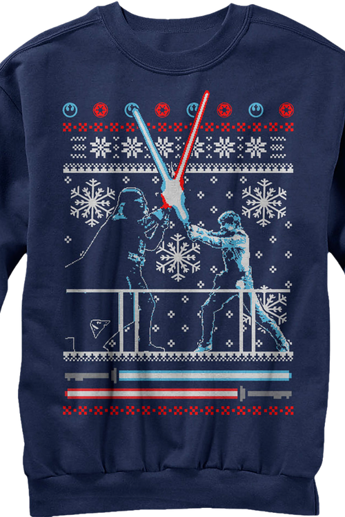 Lightsaber Duel Faux Ugly Transparent Background - Christmas Star Wars T Shirts (500x750), Png Download