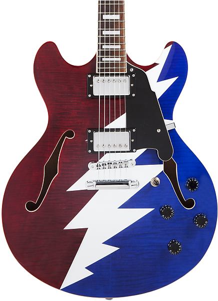 D'angelico Premier Grateful Dead Dc - D Angelico Premier Dc Grateful Dead (620x620), Png Download