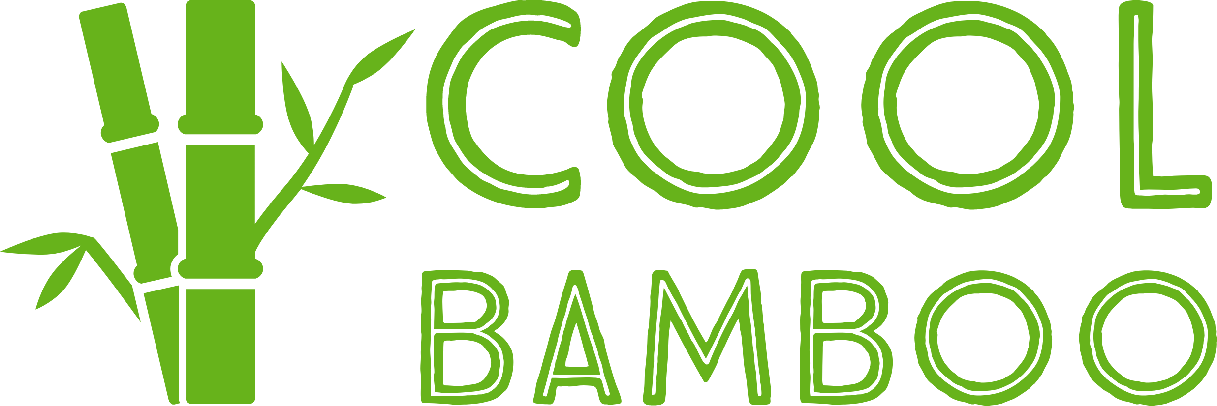 Cool Bamboo Logo (2473x826), Png Download