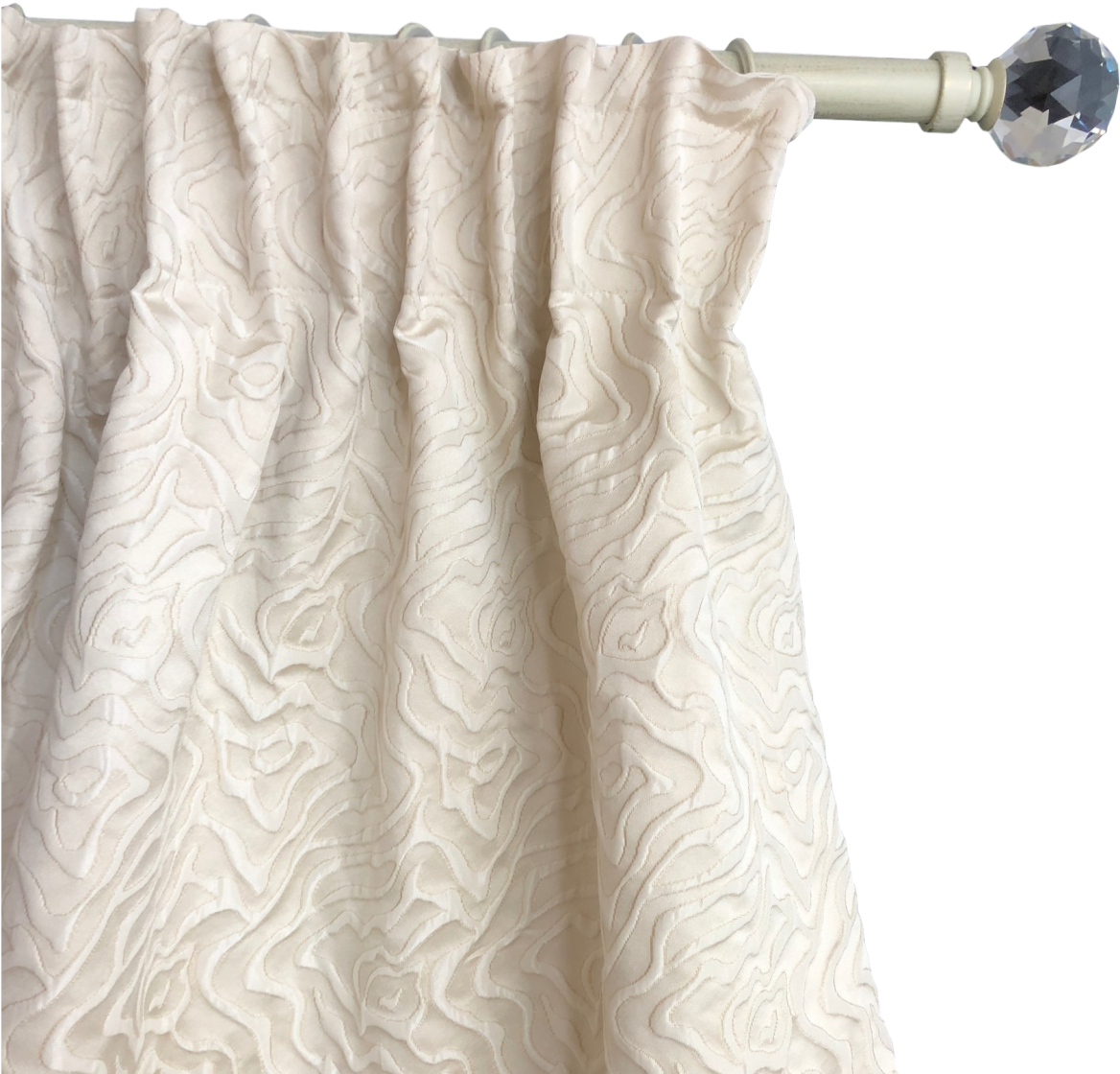 White Transparent Curtains - Ruffle (1200x1372), Png Download