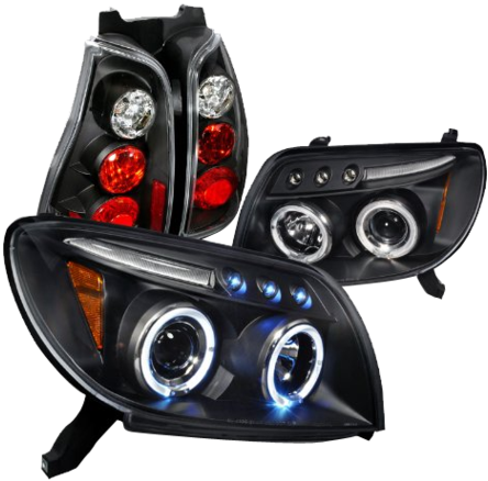 Toyota 4runner Black Halo Projector Headlights Altezza - 2005 Toyota 4runner (570x570), Png Download