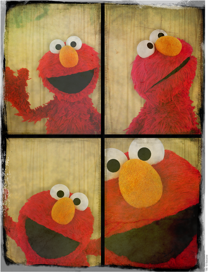 Sesame Street Photo Booth Elmo Juniors V Neck T Shirt (850x1080), Png Download
