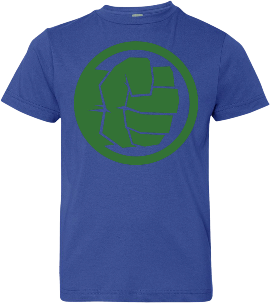 Hulk Fist Graphic Youth Jersey T Shirt - Shirt (1024x1024), Png Download