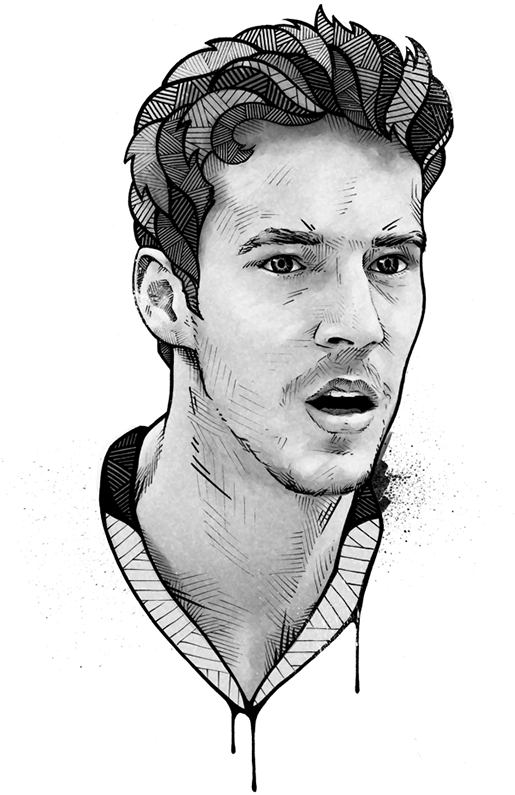 575 X 800 5 - Goran Dragic Drawing (575x800), Png Download
