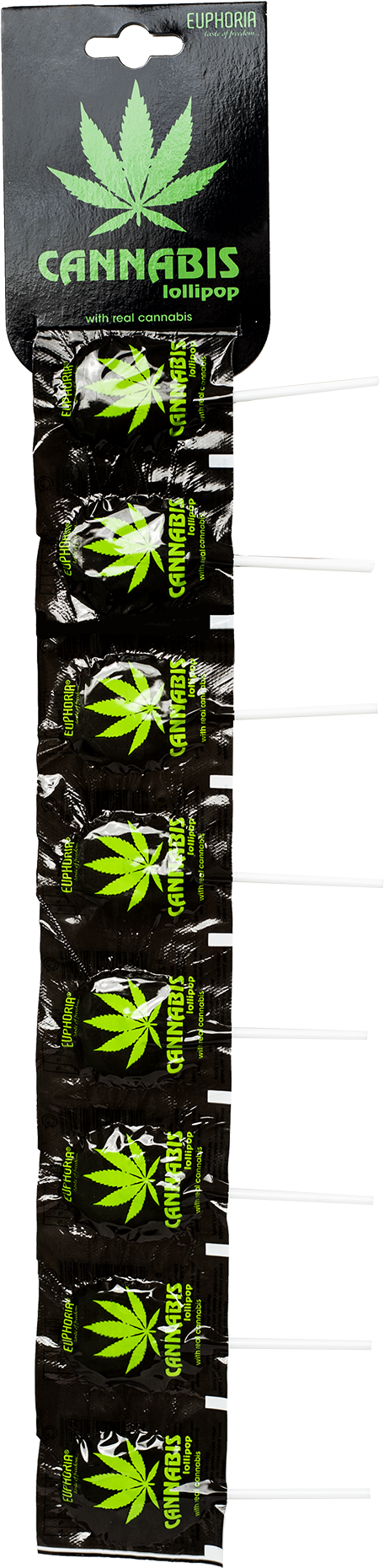 Cannabis Flat Lollipops Strip - Euphoria Cannabis Lollipop (2000x2000), Png Download