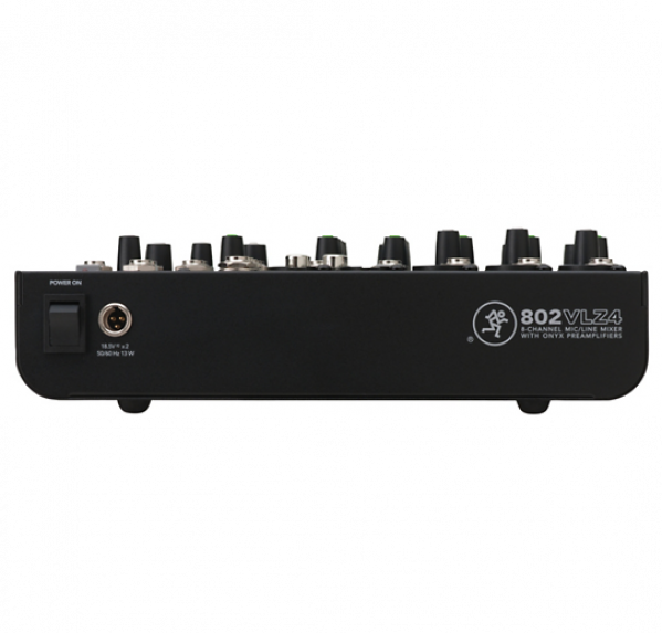 Mackie 802vlz4 8ch Ultra Compact Mixer - Mackie 802vlz4 Rear (599x573), Png Download