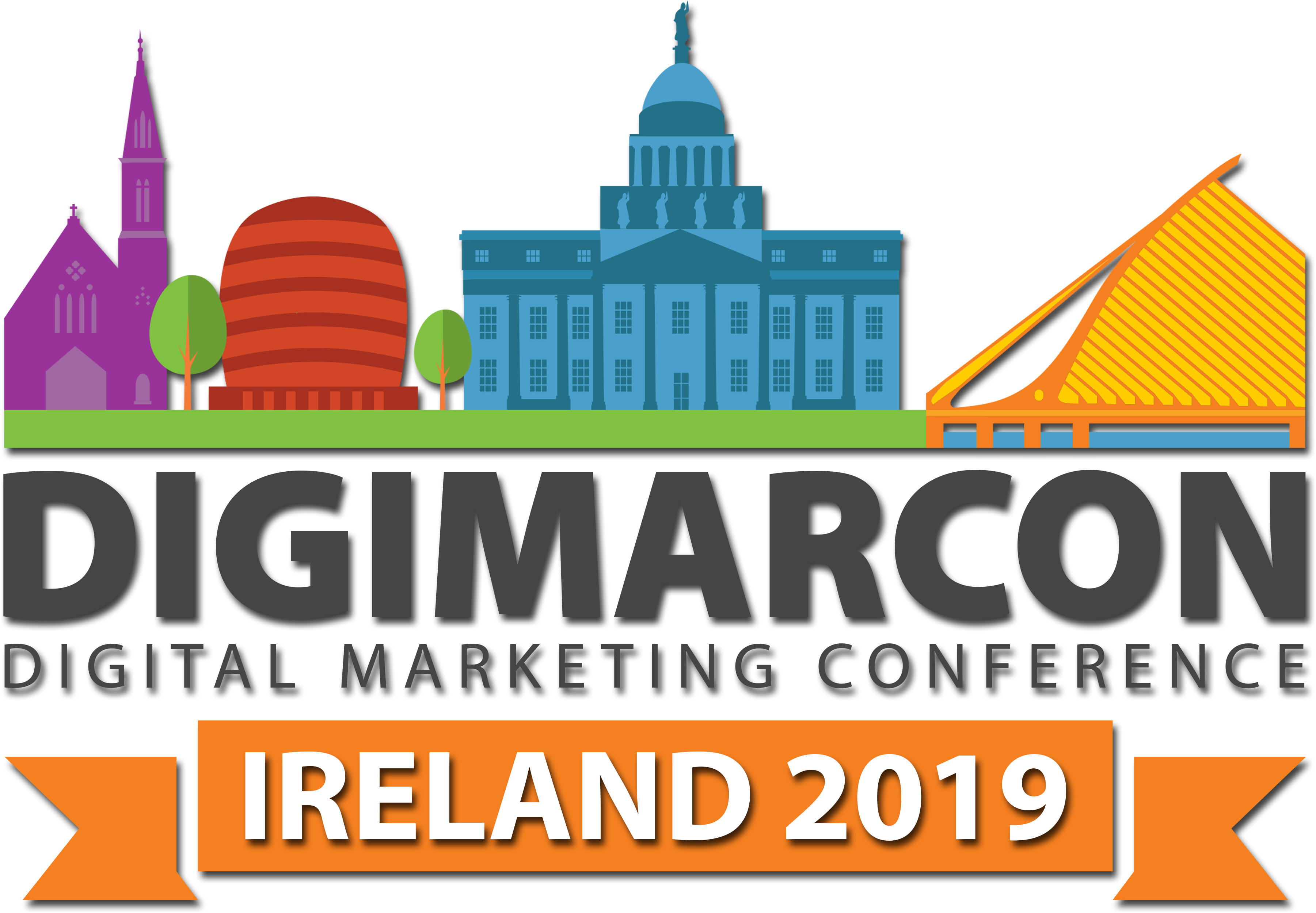 Digimarcon Ireland 2019 - Graphic Design (3900x3500), Png Download