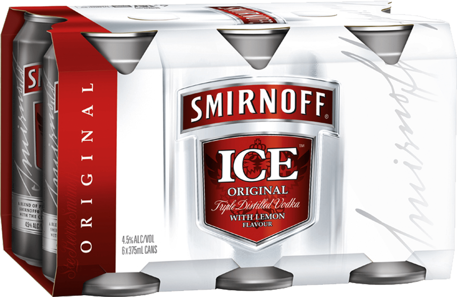 Smirnoff Ice Red Can - Smirnoff Ice 6 Pack Cans (2000x2000), Png Download