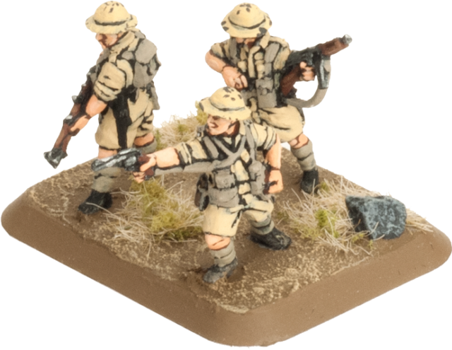 Flames Of War British Rifle Platoon Br733 - Soldier (640x495), Png Download
