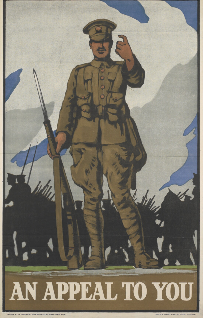 British Army - Late War - Patriotic Appeals Of World War 1 (1920x1080), Png Download