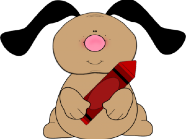 Crayon Clipart Red Crayon - Dogs Red Crayon (640x480), Png Download
