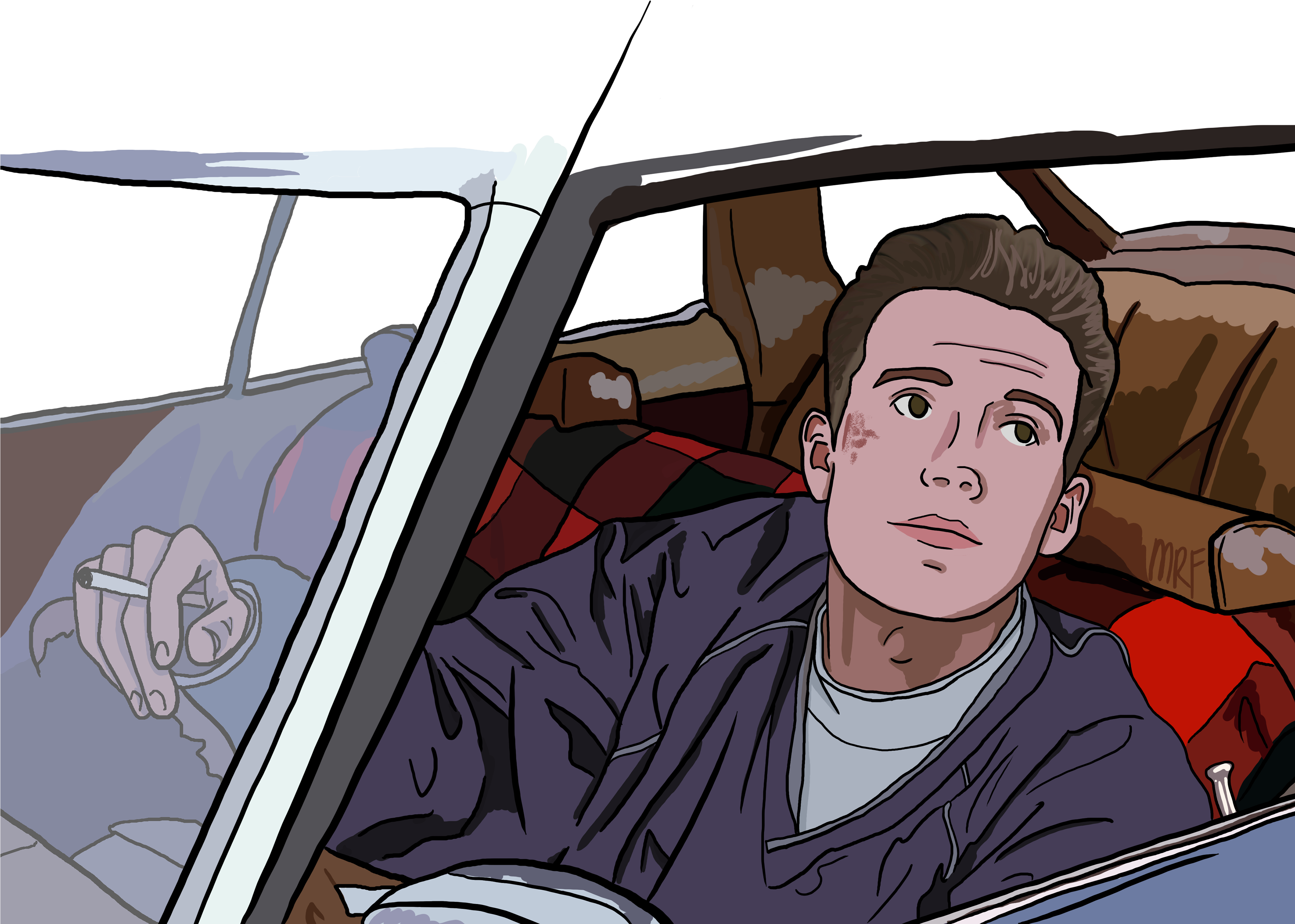 Chuckie Sullivan Played By Ben Affleck - Cartoon (3840x3840), Png Download