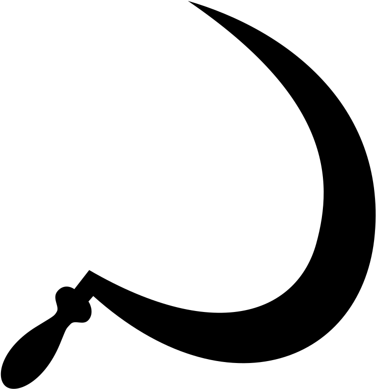Sickle Without Hammer - Hammer And Sickle Without Hammer (1086x1024), Png Download