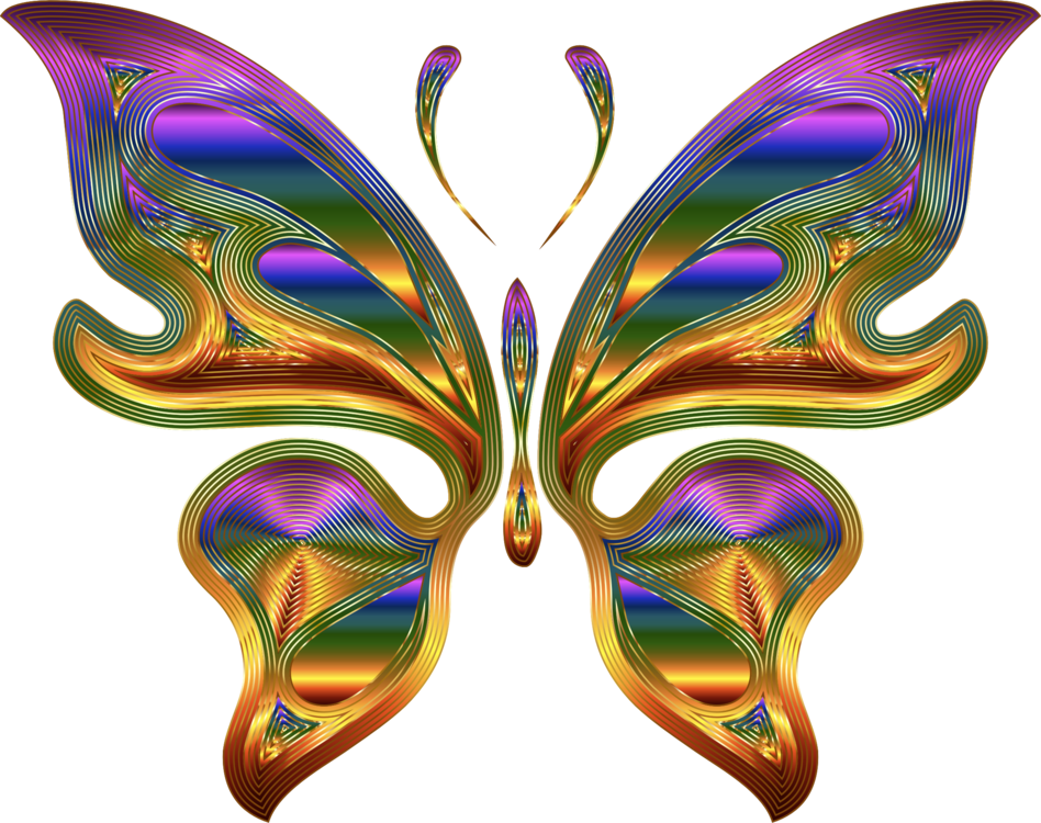 Butterfly Design Clipart Butterfly Wing - Svg (948x750), Png Download