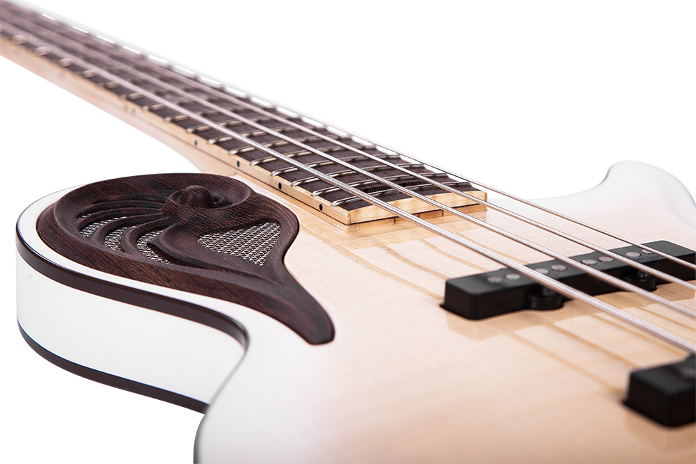 Epsilon Bass Uj4 White Burst Product - Bass Guitar (1000x667), Png Download
