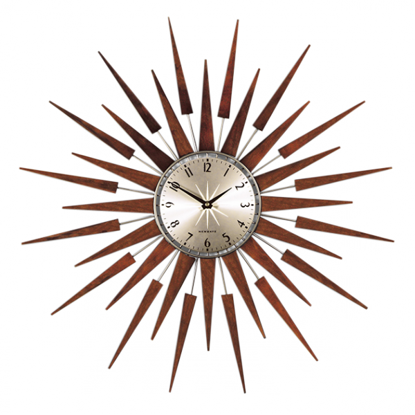 A Stunning Oversized Wall Clock With A Distinctive - Mid Century Modern Star Clocks (600x600), Png Download