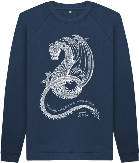 Smaug™ Sweatshirt - Sweater (640x674), Png Download