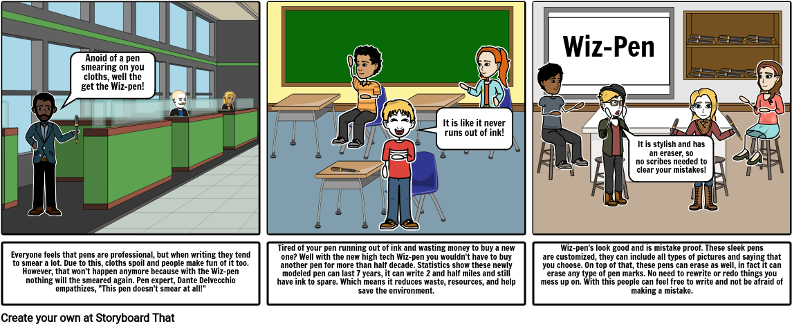 Pen - Cartoon (1165x488), Png Download