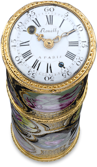 This Extraordinary Rare Louis Xv-period Gold And Enamel - Analog Watch (500x625), Png Download