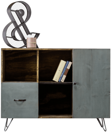 Industrial Style Tv Stands - Cabinetry (1000x667), Png Download