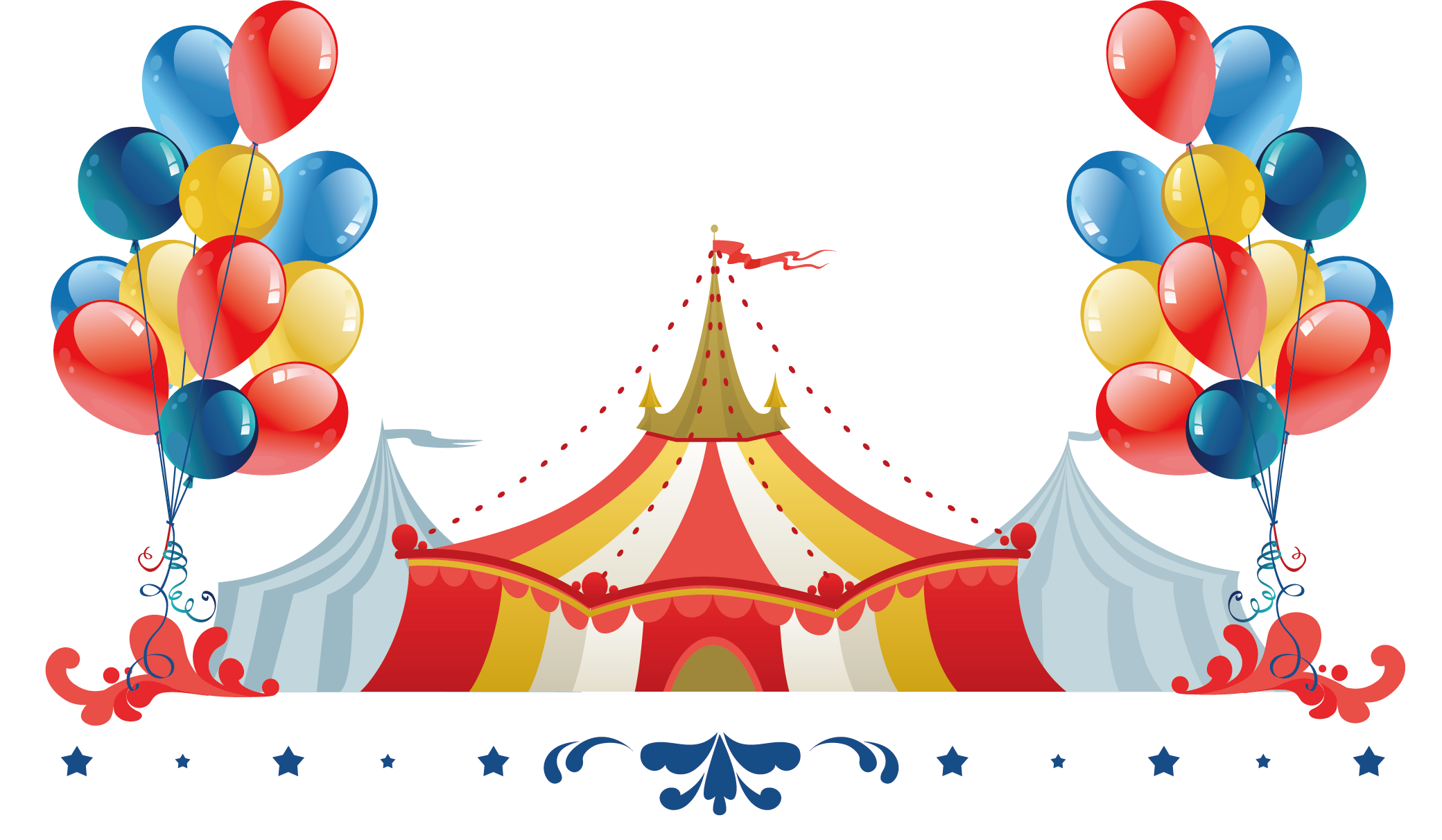 Circus Tent Background (2080x1212), Png Download