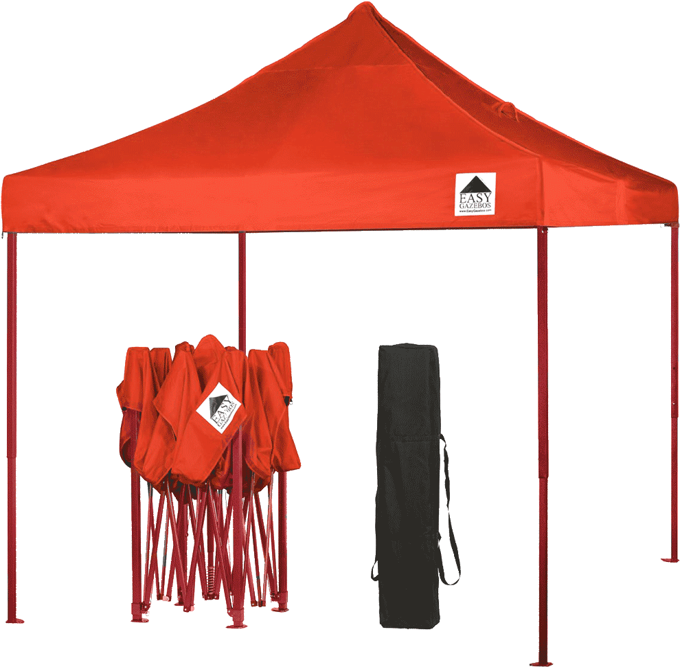 3x3m Orange [with Orange Frame] - เต็นท์ พับ (1000x983), Png Download