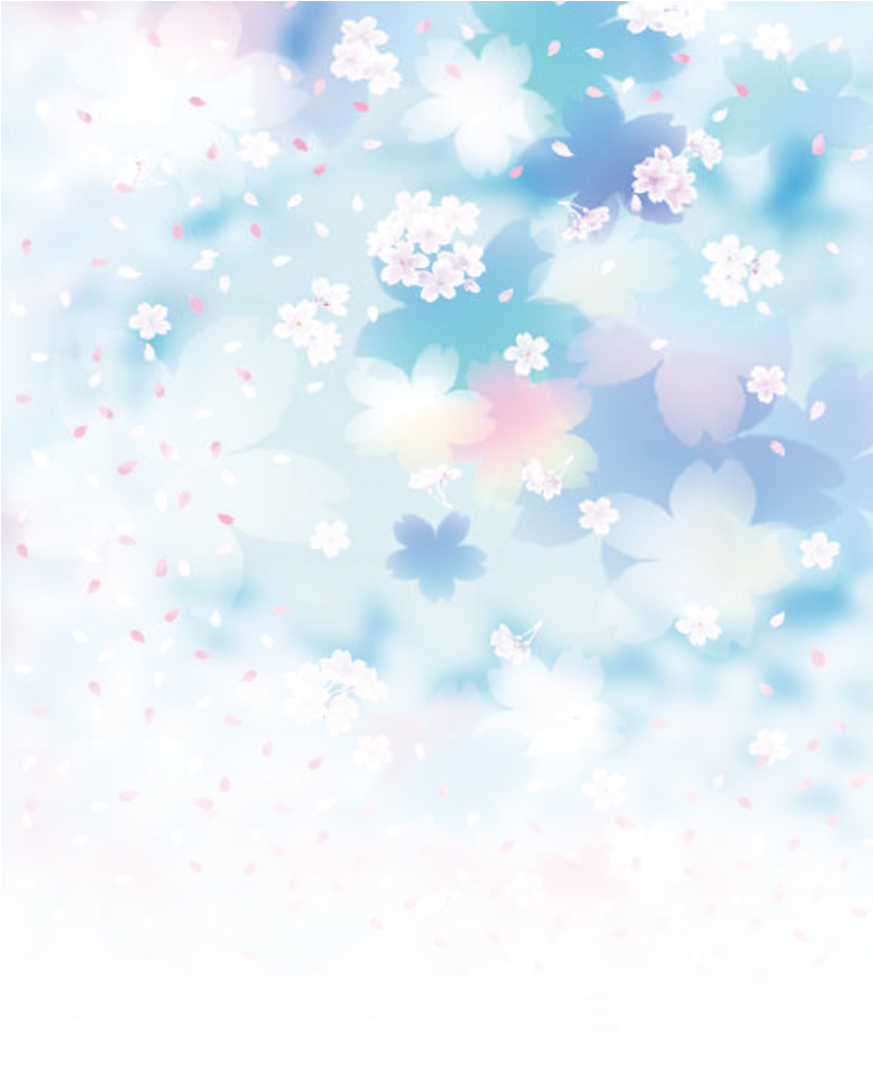 Blue Flower Cherry Wallpaper Sky Dream - Background Flower Blue Png (800x1132), Png Download