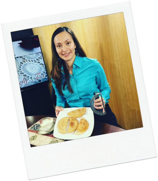 Empanada Fork Invention Hipatia Lopez - Roti Canai (526x600), Png Download