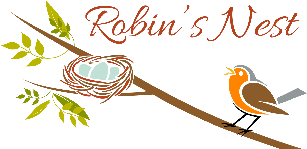 Guest House In Hermanus, Western Cape, South Africa - Robin On Nest Line Art (1215x600), Png Download