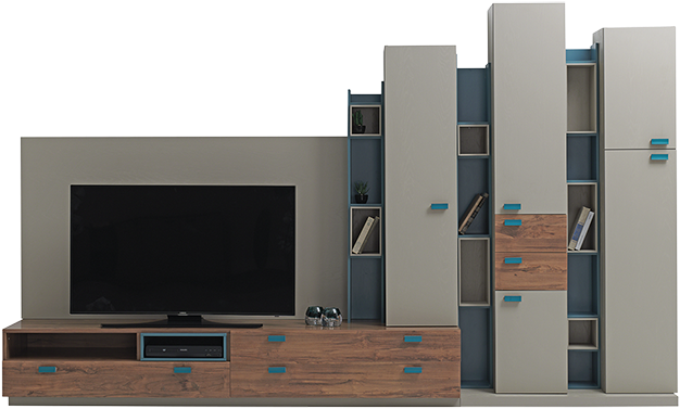Santiago Tv Units - Enzahome Santiago (900x400), Png Download