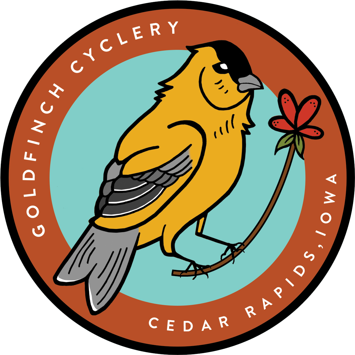 Goldfinch Cyclery Is Cedar Rapids Neighborhood Full-service - Robin (1500x1500), Png Download