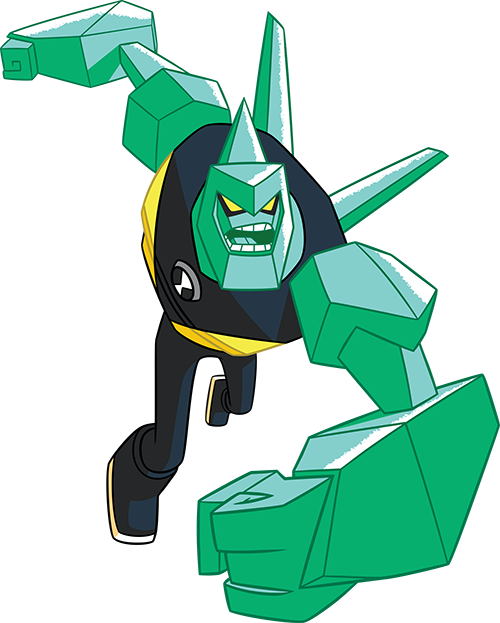 Diamondhead06 4c - Cartoon (500x623), Png Download