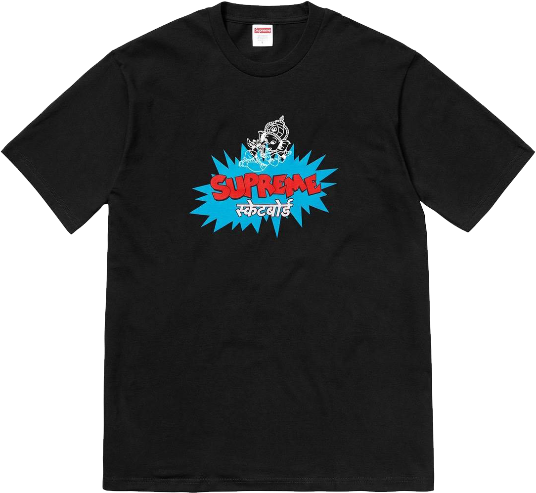 Supreme Ganesha Tee - Supreme Ganesha Tee Black (1440x1440), Png Download