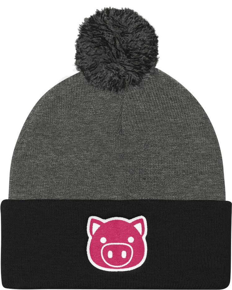 Emoji Pig Beanie Swish Embassy - Knit Cap (1000x1000), Png Download